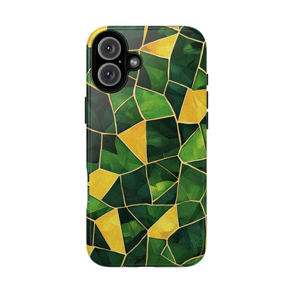 Intricate Turtle Shell Mosaic Phone Case for iPhone, Samsung & Google Pixel