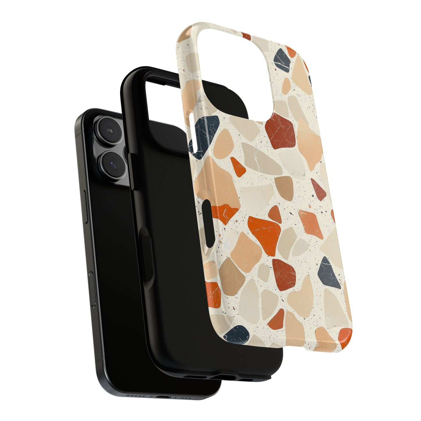 Rustic Terrazzo Stone Phone Case for iPhone, Pixel & Samsung