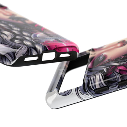 Icy Rebel – Silver Dreads & Edgy Street Chic Mobile Cover