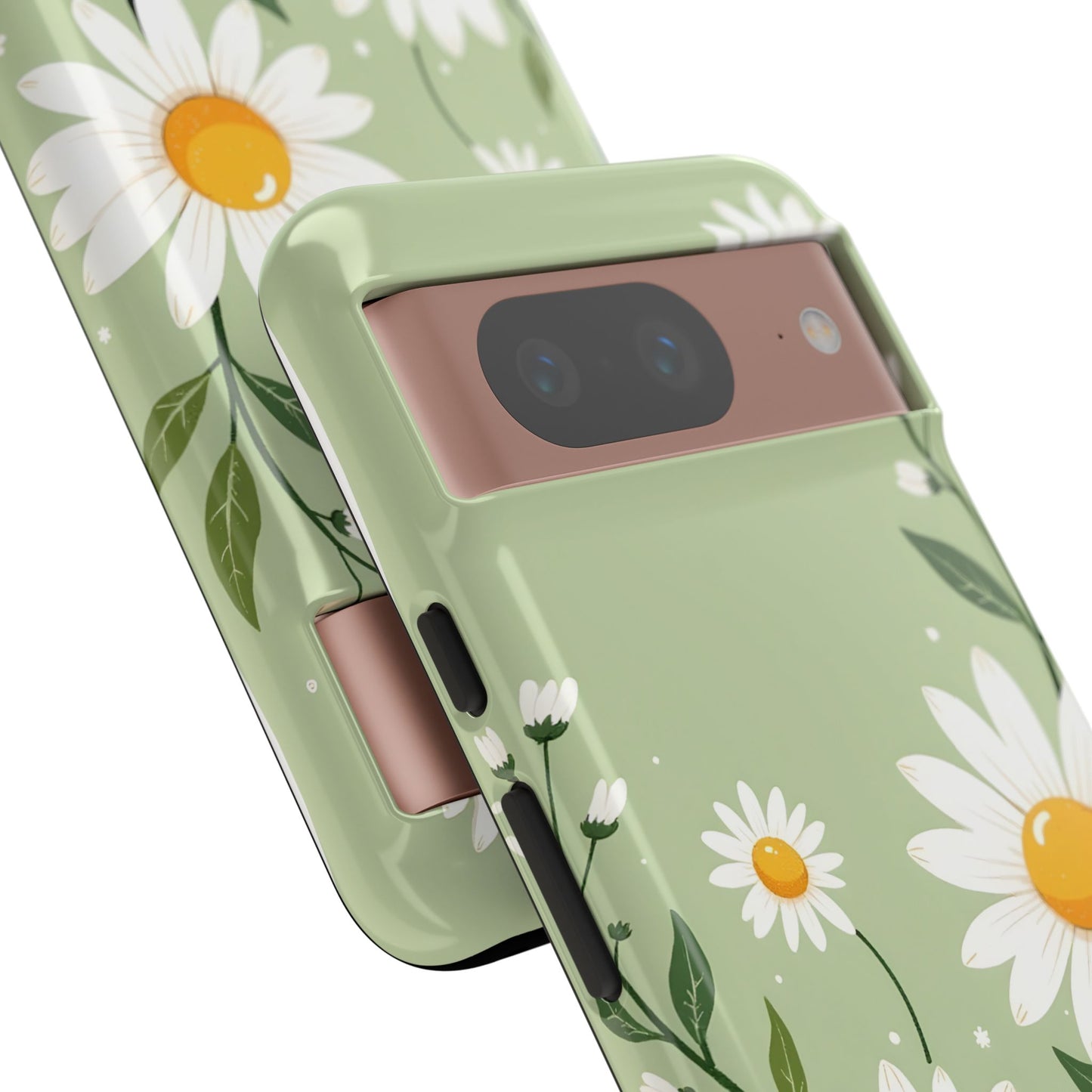 Green Floral Case, Daisy Pattern Design, Iphone Case Design, Perfect Gift For Her