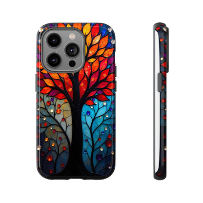 Stained Glass Tree: Vibrant Elegance for Your Case