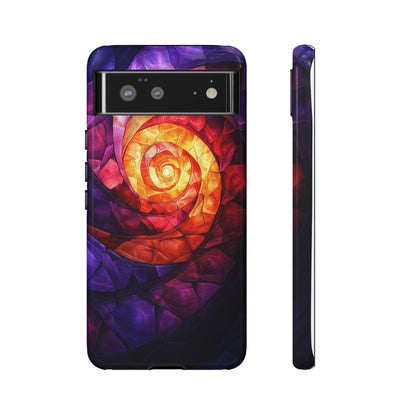 Retro Spiral Psychedelic Phone Case for iPhone, Samsung & Pixel