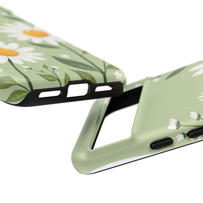 Green Floral Case, Daisy Pattern Design, Iphone Case Design, Perfect Gift For Her