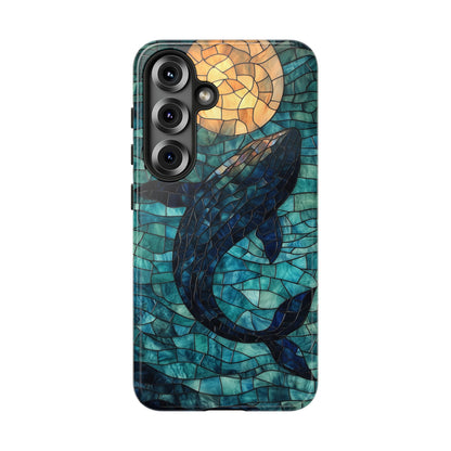 Ocean Dream – Mosaic Glass Whale Phone Case for iPhone, Samsung & Pixel