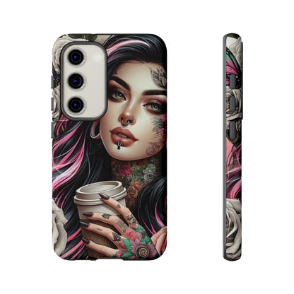 Gothic Rose Coffee Queen Mobile Case