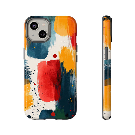 Color Burst Abstract Brushstroke Phone Case for iPhone, Samsung & Pixel