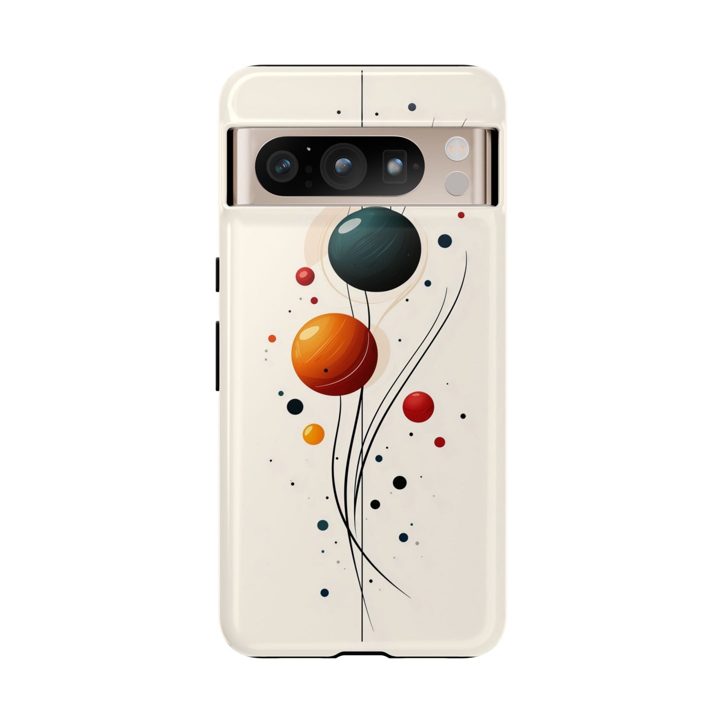Modern Orbit Abstract Phone Case – Minimal Planet-Inspired Design for iPhone, Samsung & Pixel