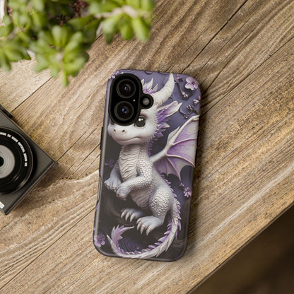 Charming Young Dragon on a Branch Phone Case Design