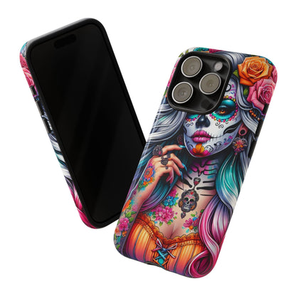 Sugar Skull Goddess – Día de los Muertos Floral Queen Mobile Cover