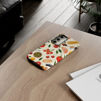 Fresh Fruits & Veggies Pattern Phone Case