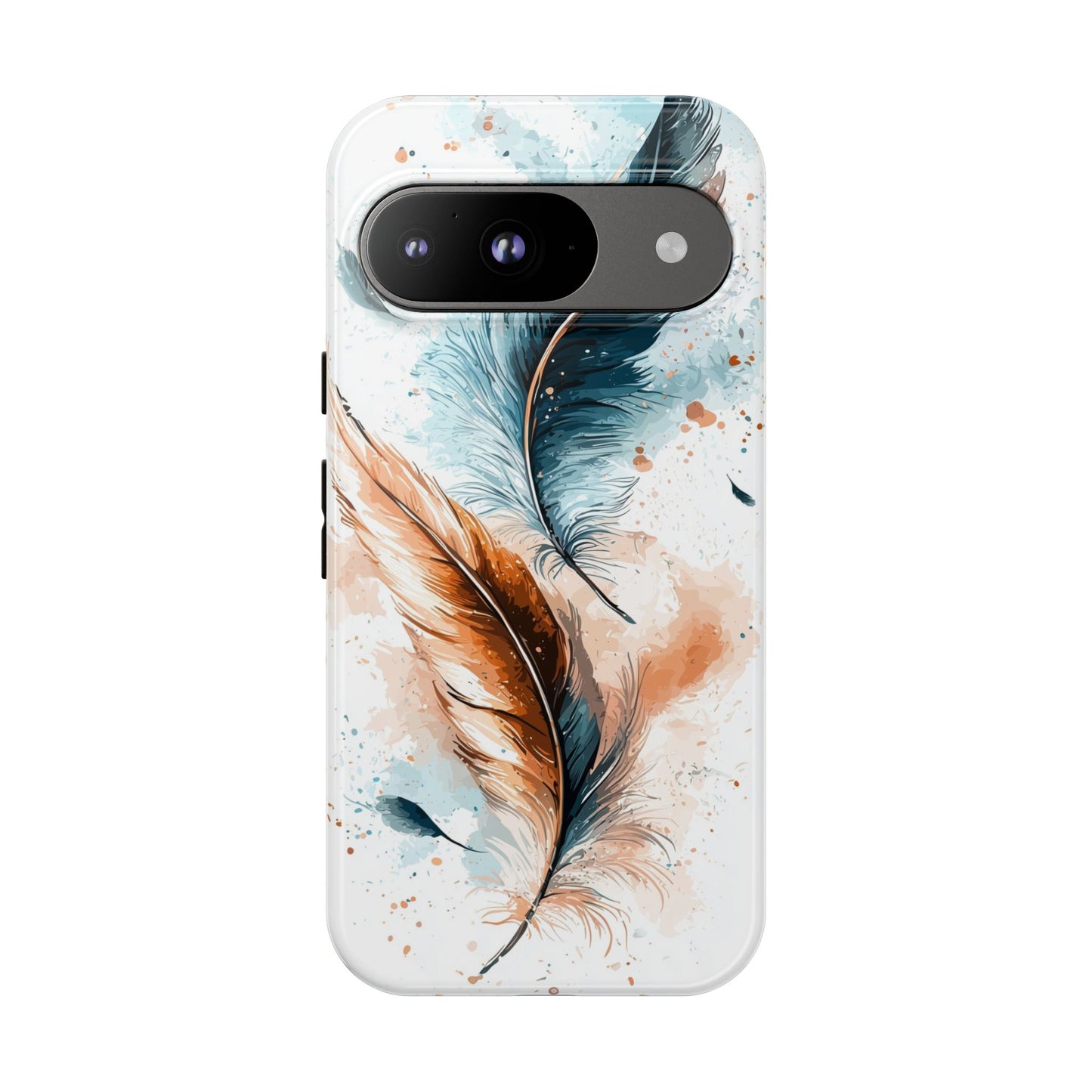 Feather Glow Watercolor Phone Case for iPhone, google Pixel & Samsung