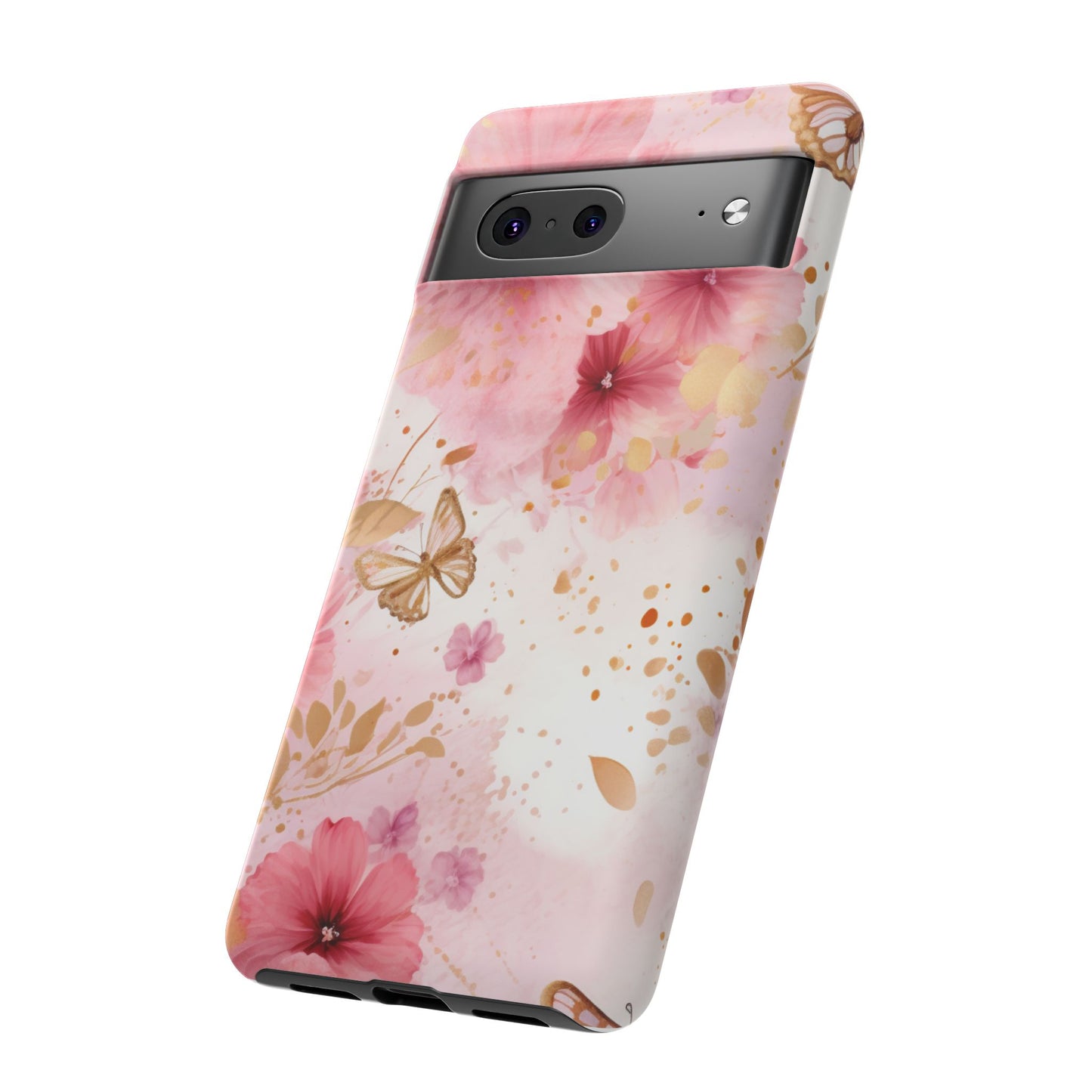 Blush Elegance Floral Mobile Case