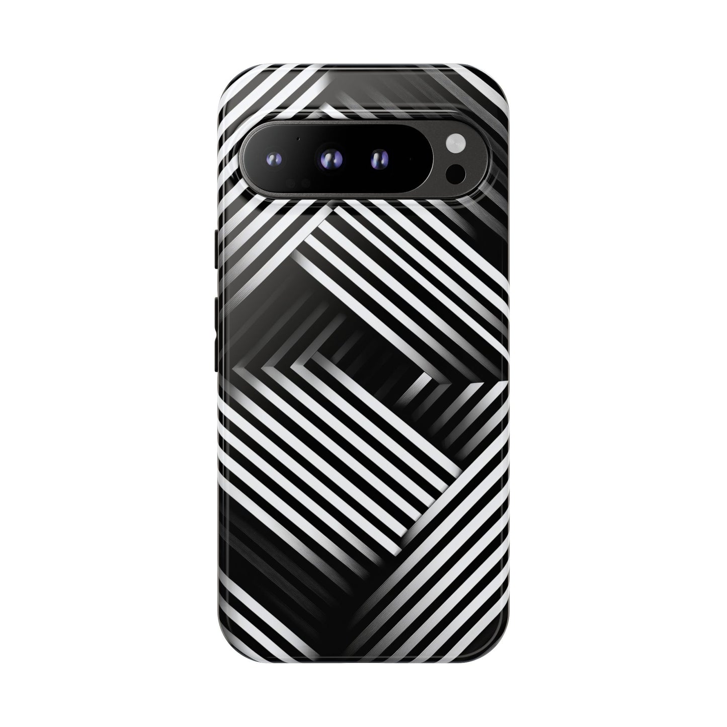 Monochrome Matrix Phone Case for iPhone, Pixel & Samsung