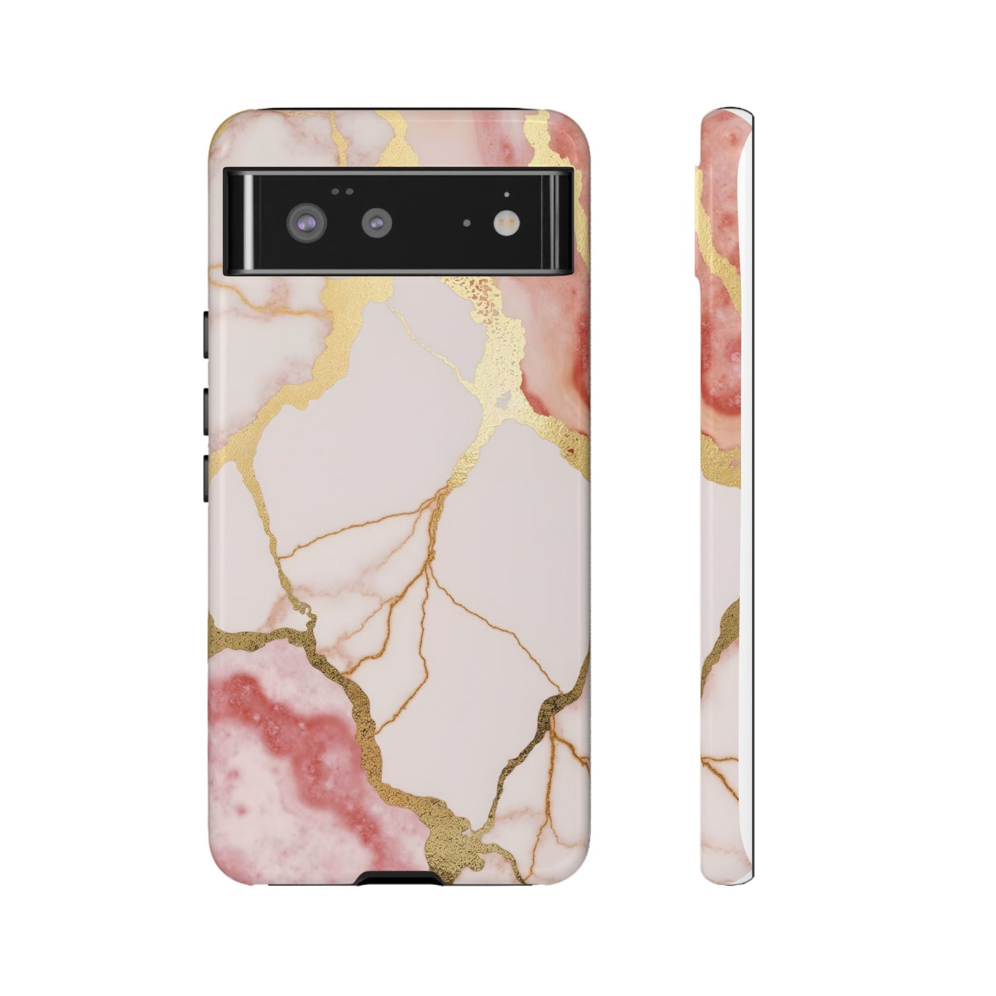 Beautiful Pink Minimal Marble Case Design