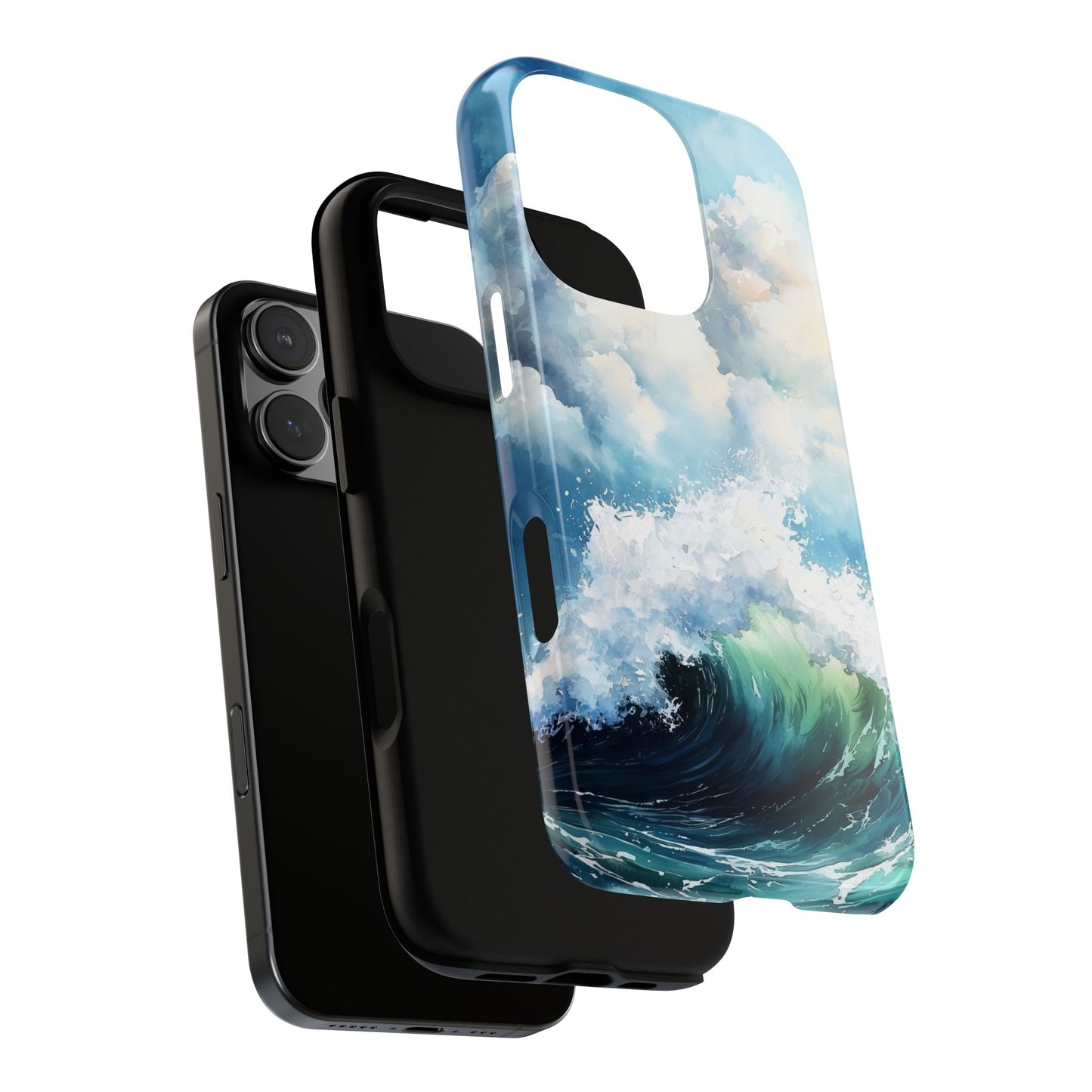 Pastel Wave Dream Watercolor Phone Case for iPhone, google Pixel & Samsung
