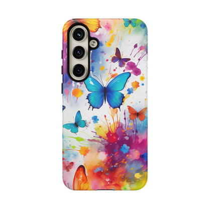 Vibrant Watercolor Butterfly Mobile Case