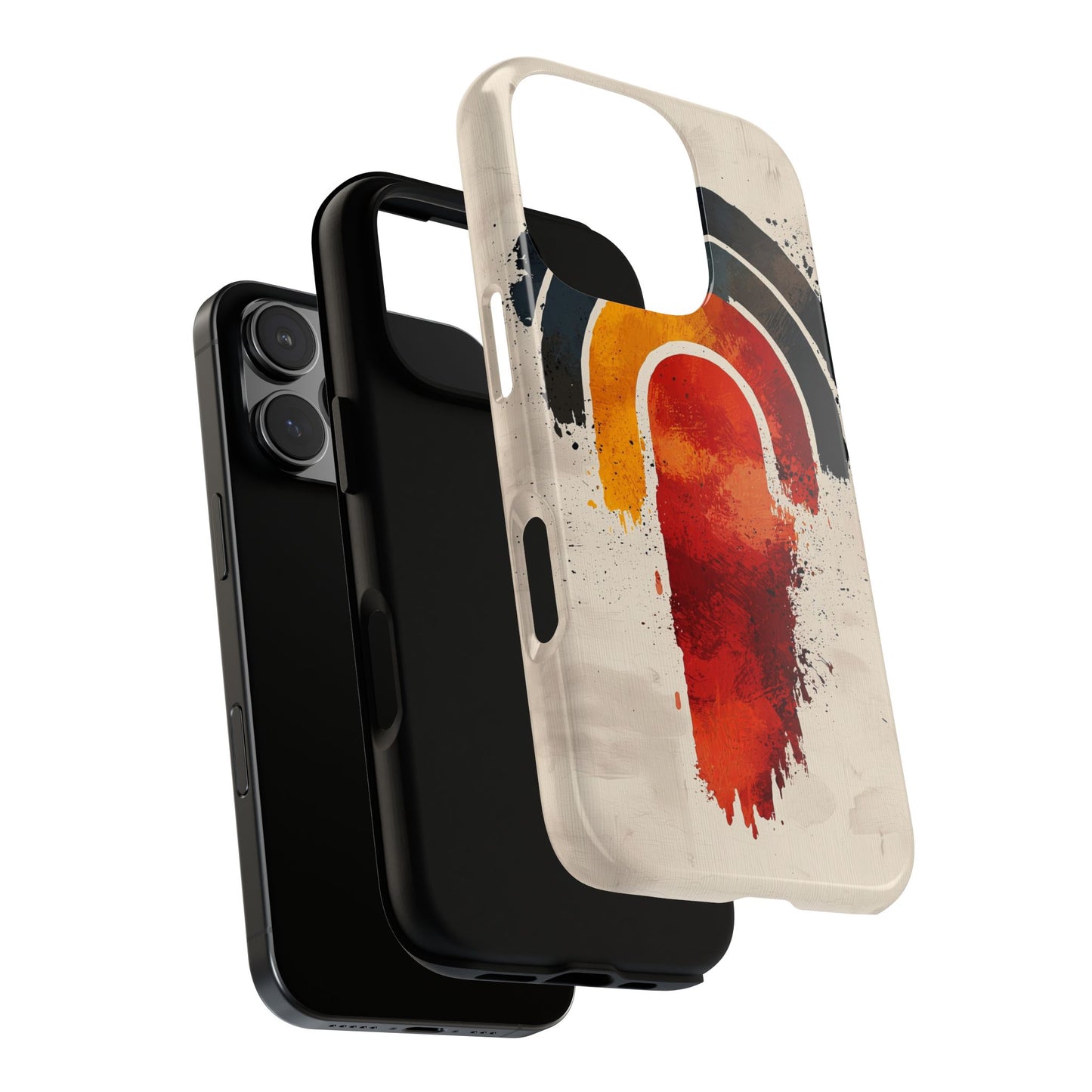 Boho Retro Splash Rainbow Phone Case for iPhone, Pixel & Samsung