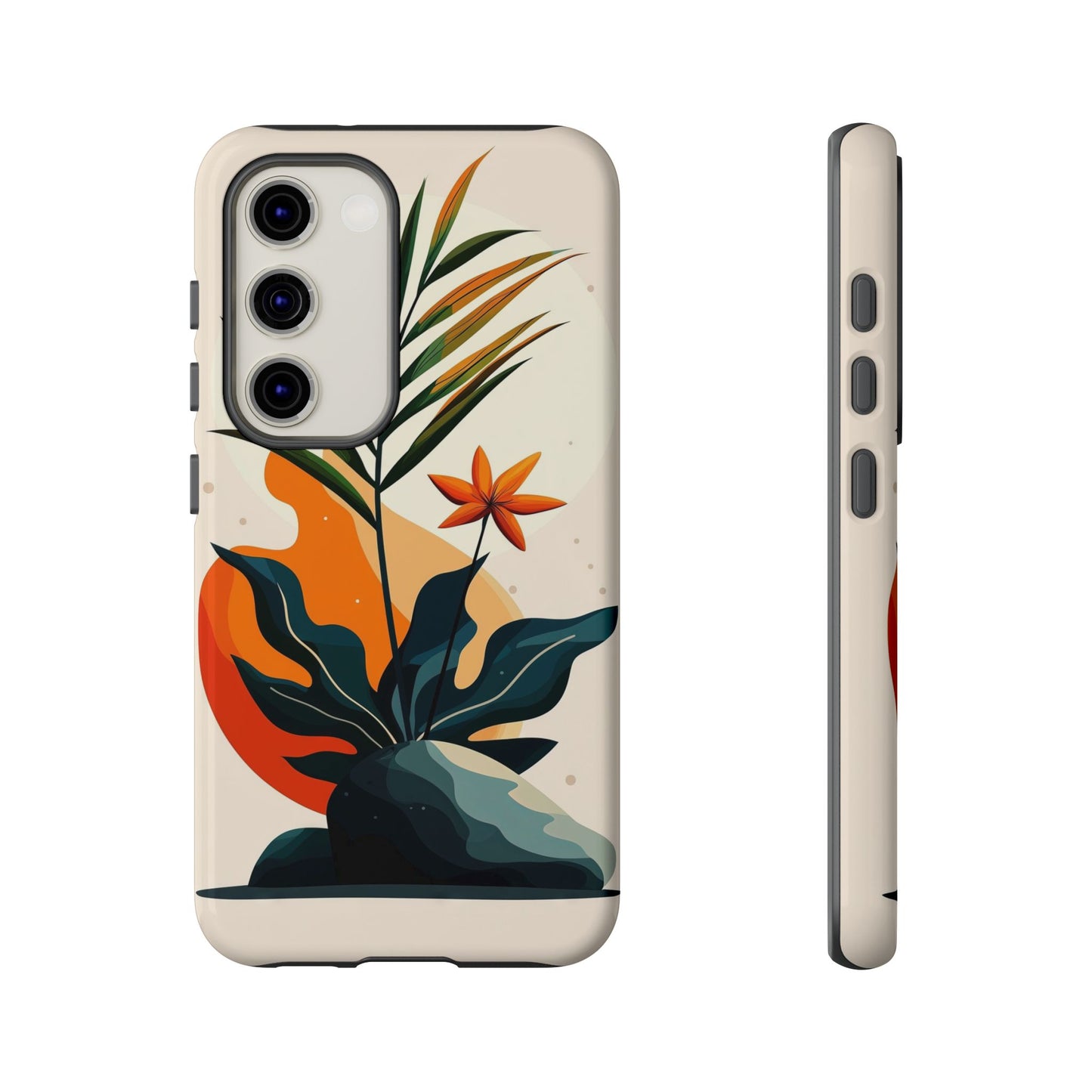 Tropical Bloom – Minimalist Nature Phone Case for iPhone, Samsung & Pixel