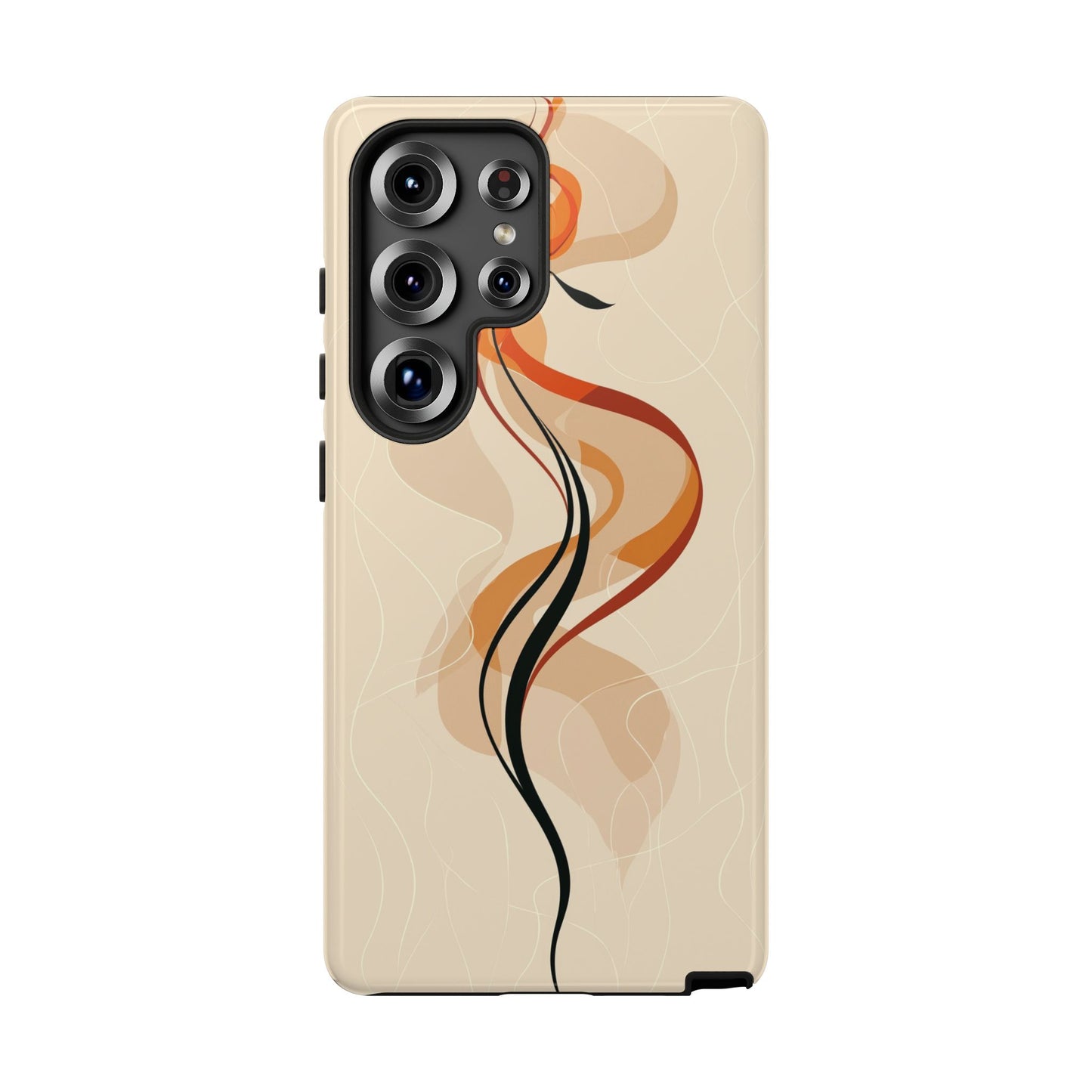 Feminine Flame: Abstract Grace Phone Case for iPhone, Samsung & Pixel