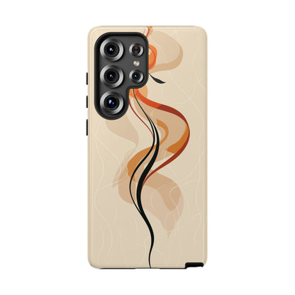 Feminine Flame: Abstract Grace Phone Case for iPhone, Samsung & Pixel