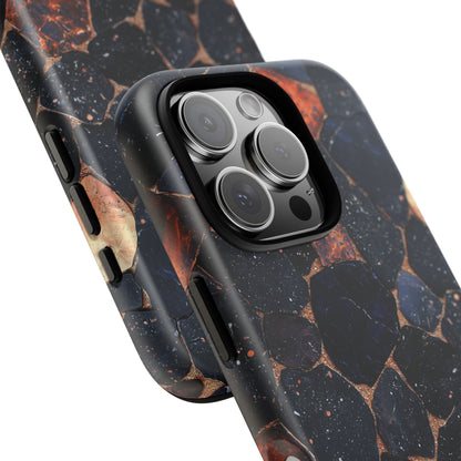 Dark Midnight Terrazzo Phone Case for iPhone, Google Pixel, Samsung