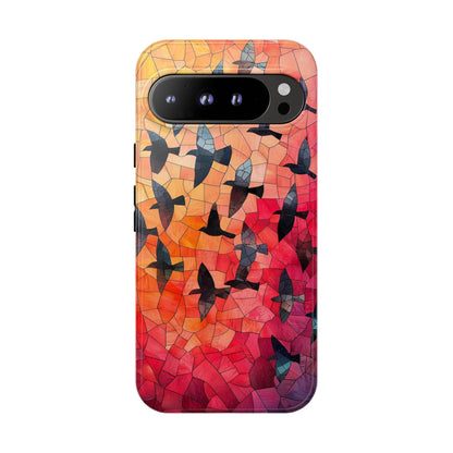 Chorus of Flight – Mosaic Birds Phone Case for iPhone, Samsung & Pixel