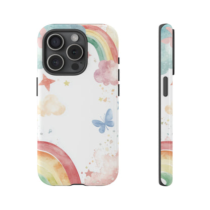 Dreamy Skies & Rainbows Watercolor Phone Case for iPhone, google Pixel & Samsung