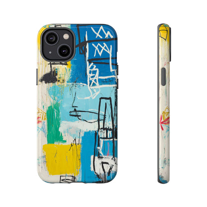 Artistic Phone Case – Jean-Michel Basquiat Graffiti Art - iPhone, Samsung & Google Pixel Cover - Artistic Painting Case,  Art Lover Gift