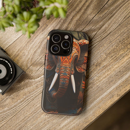 Elegant Artistic Elephant Mobile Cover – Intricate Paper-Cut Design