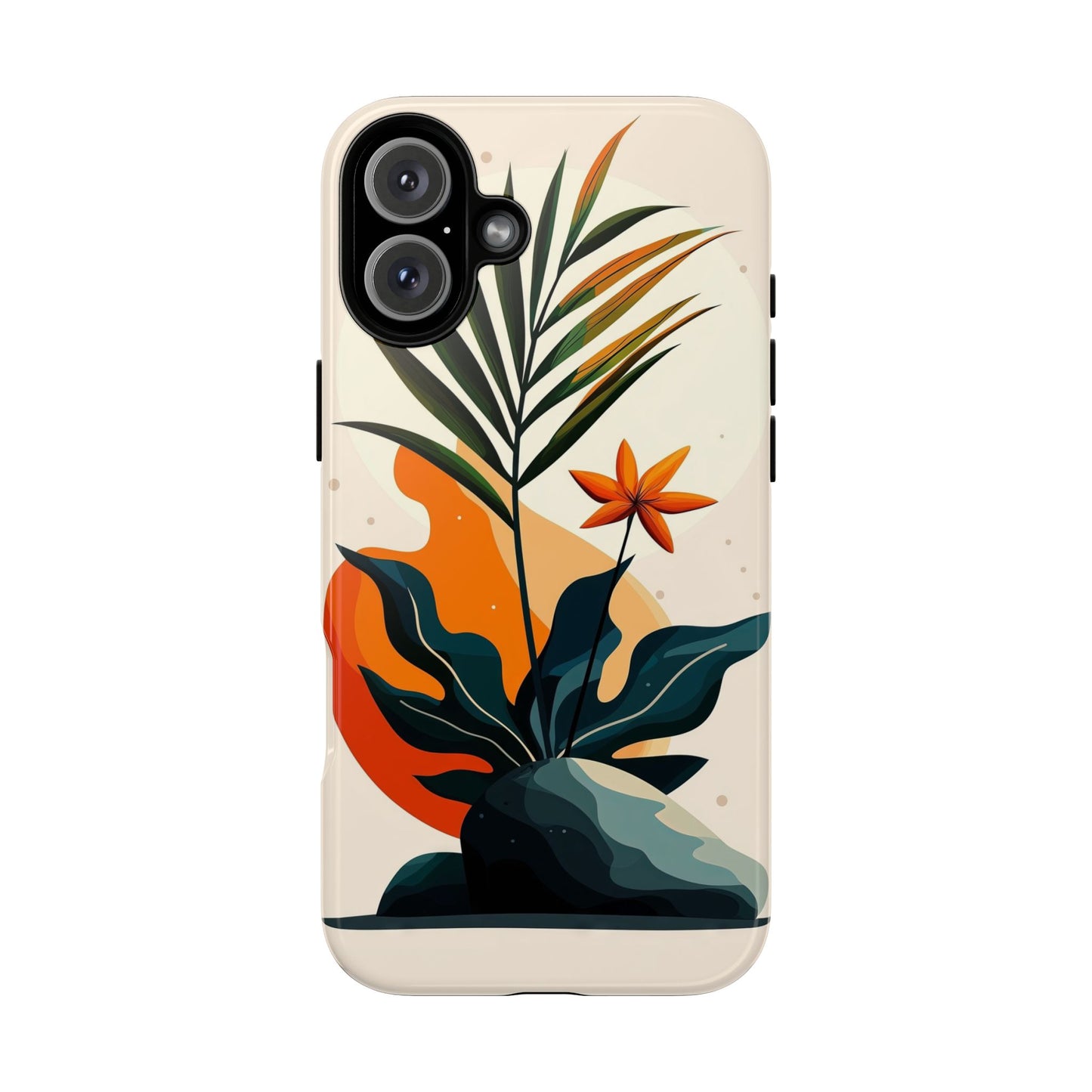 Tropical Bloom – Minimalist Nature Phone Case for iPhone, Samsung & Pixel