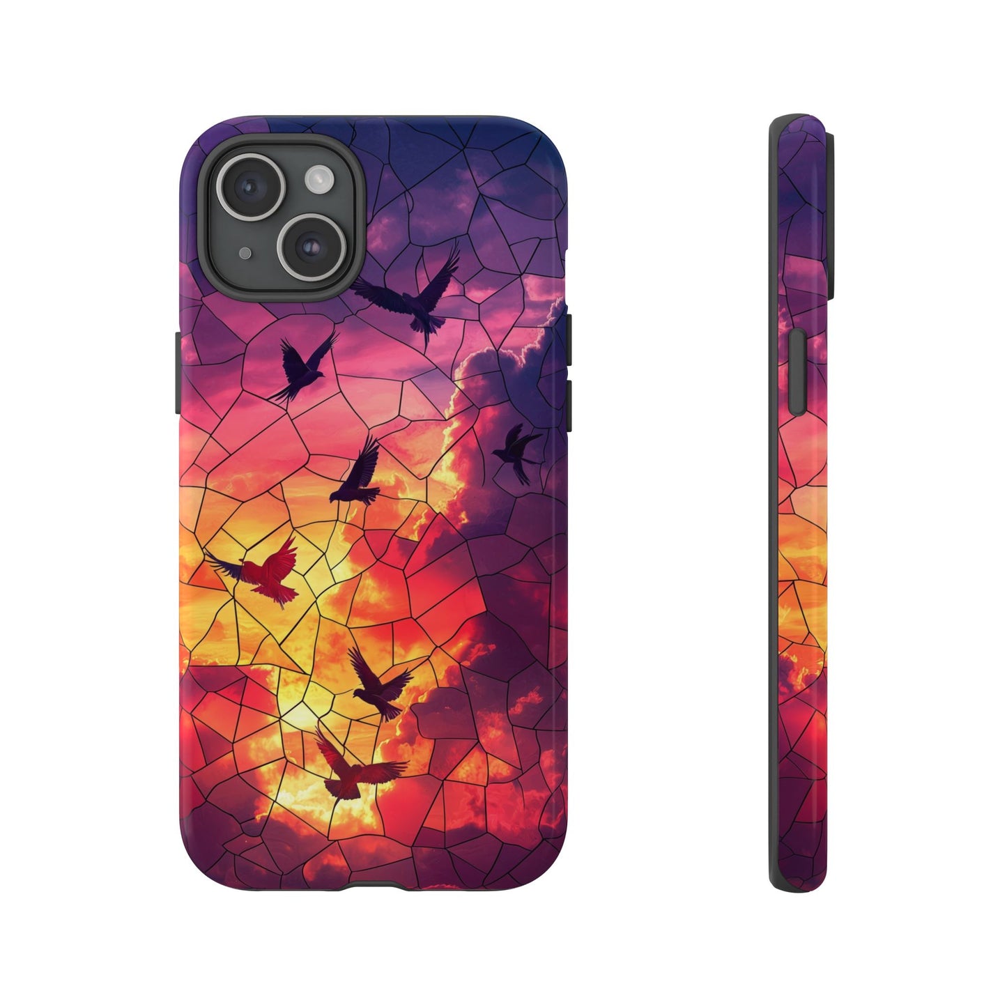 Chorus of Flight – Mosaic Birds Phone Case for iPhone, Samsung & Pixel