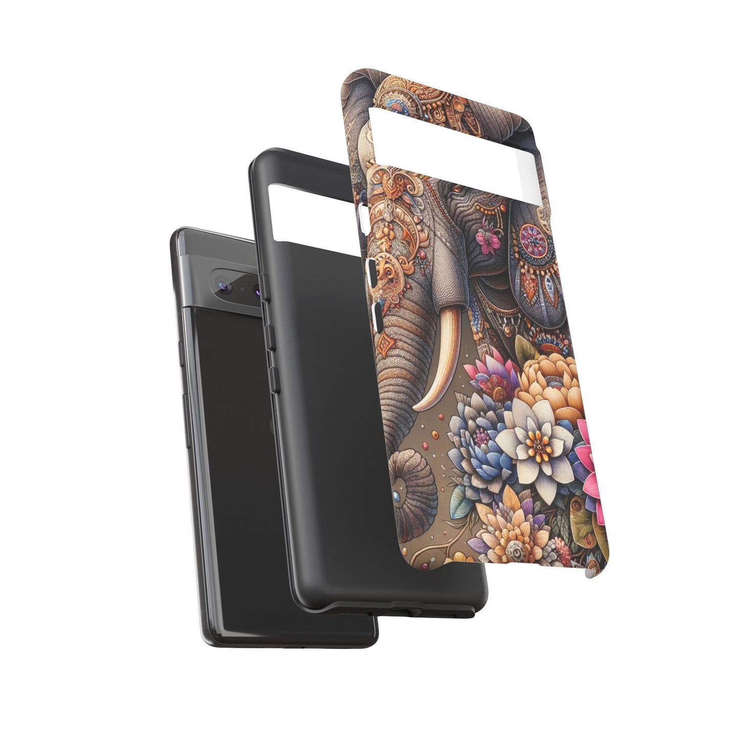 Royal Ornate Elephant Mobile Cover – Luxurious Bohemian Art
