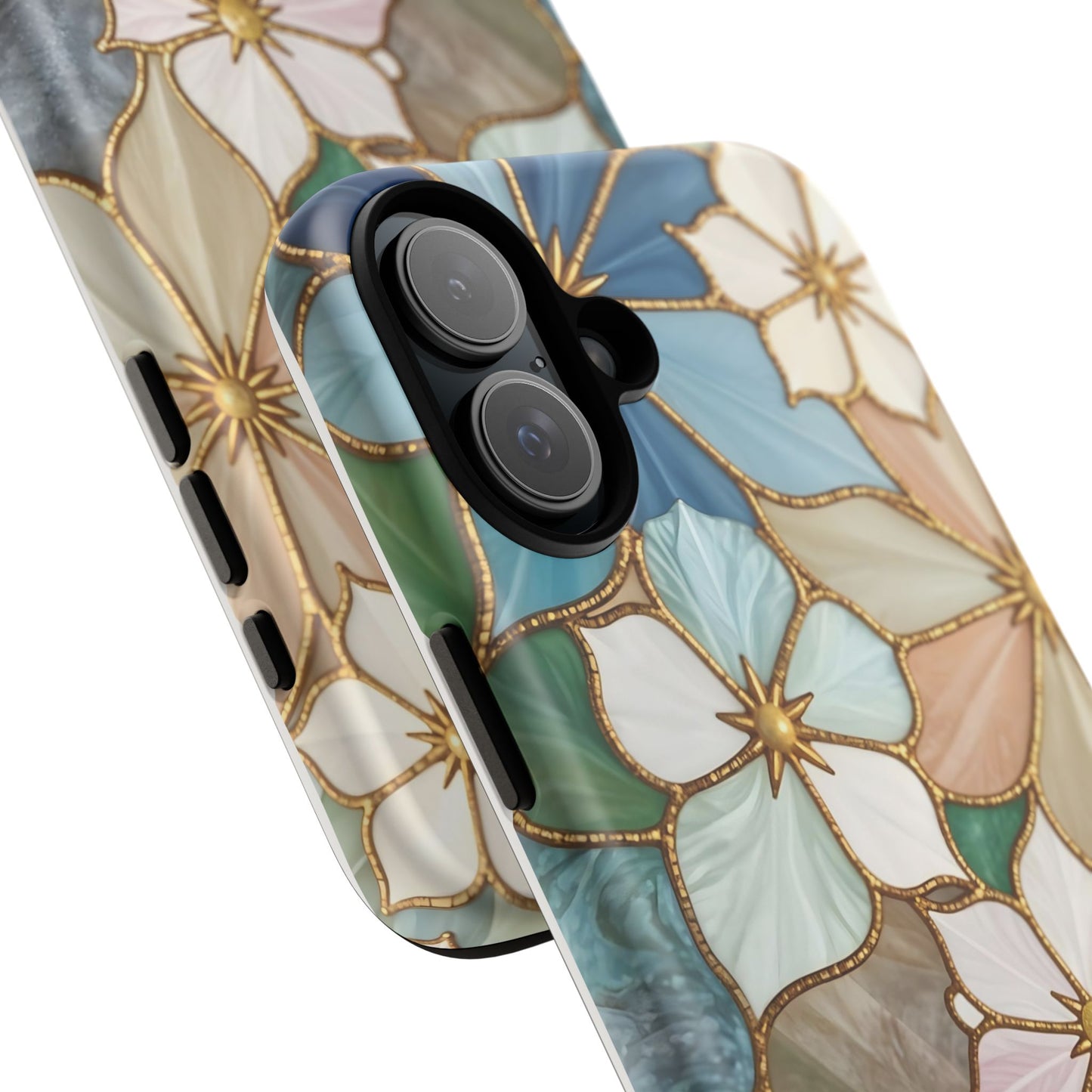 Floral Symphony: Stained Glass Elegance