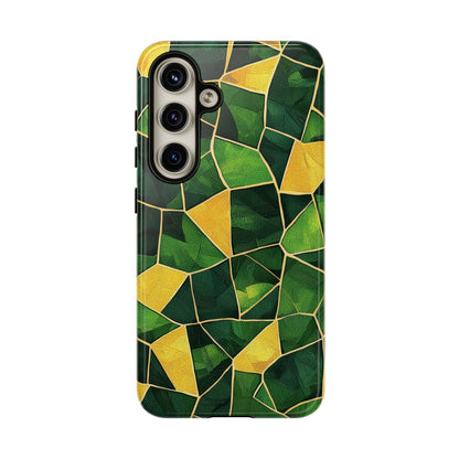 Intricate Turtle Shell Mosaic Phone Case for iPhone, Samsung & Google Pixel