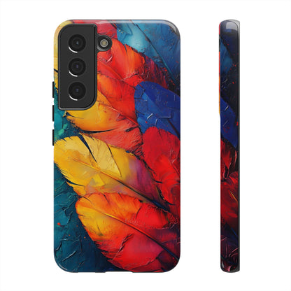 Tropical Macaw Feather Phone Case for iPhone, Samsung & Google Pixel