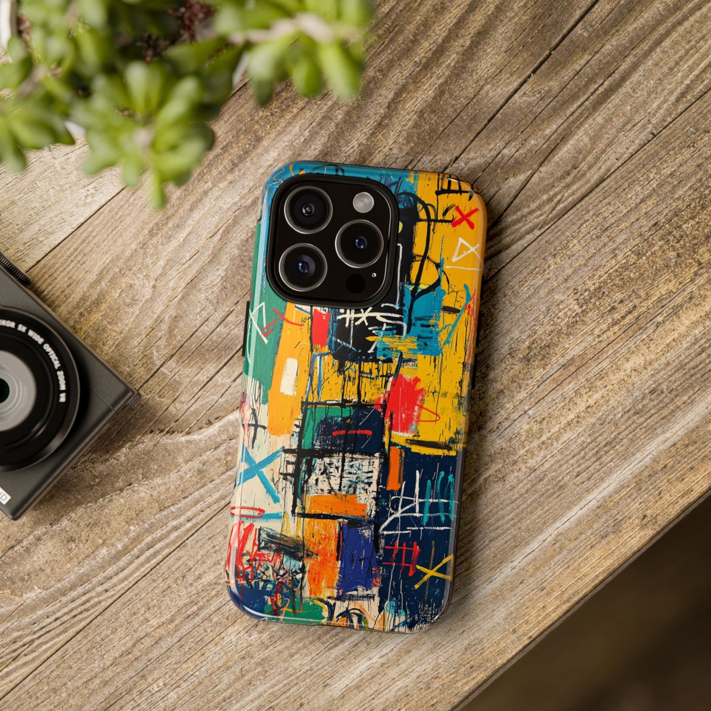 Basquiat Phone Case – Urban Street Art Design - iPhone, Samsung & Google Pixel Cover - Artistic Painting Case,  Art Lover Gift