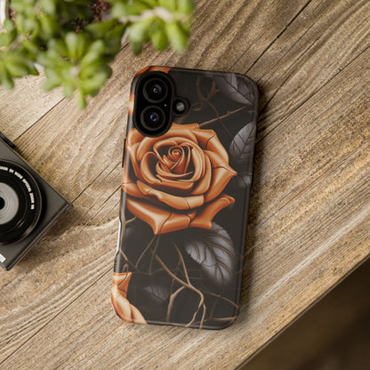 Midnight Gold Rose Mobile Case