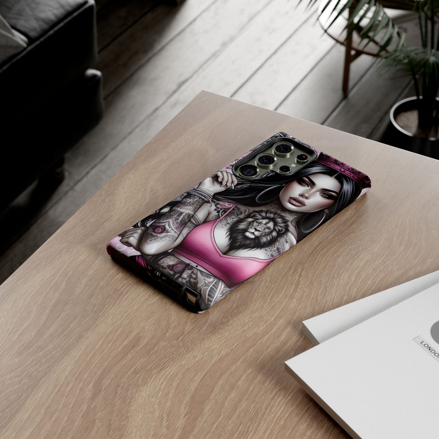 Queen of the Jungle – Regal Tattooed Goddess Mobile Cover