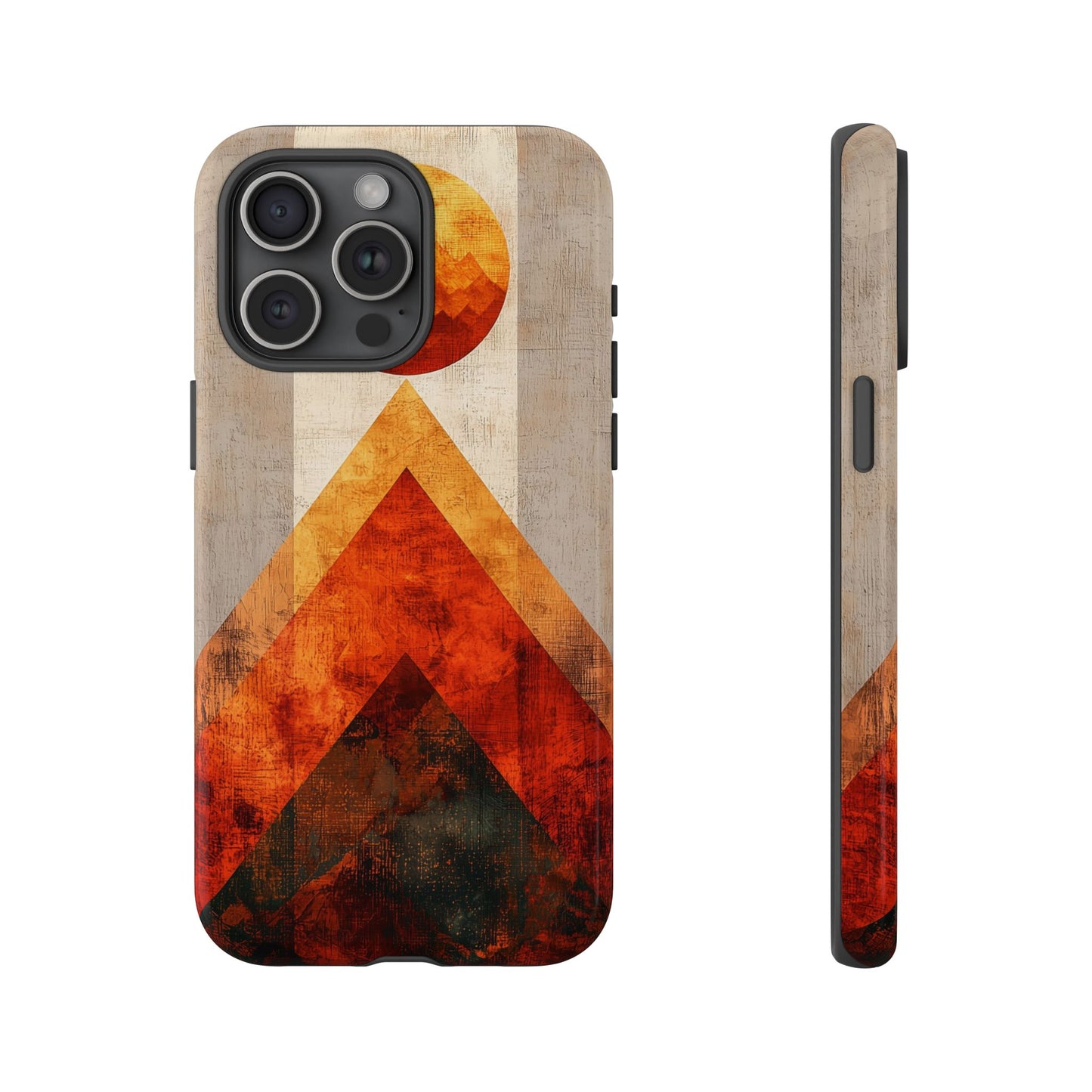 Boho Sun & Peaks Geometric Phone Case for iPhone, Pixel & Samsung