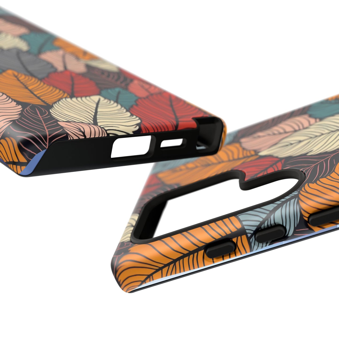 Colorful Abstract Leaves Pattern Design