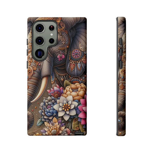 Royal Ornate Elephant Mobile Cover – Luxurious Bohemian Art