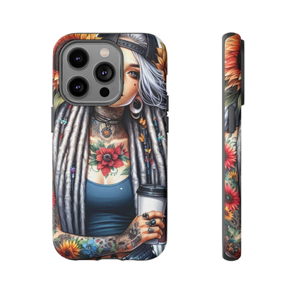 Sunflower Queen – Boho Rebel Tattoo Mobile Cover