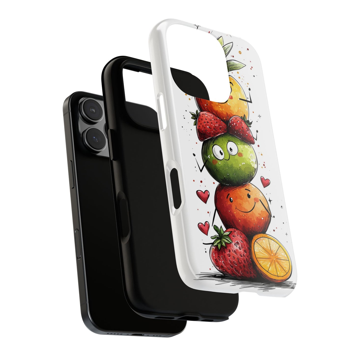 Cute Fruit Stack Phone Case – Fun & Playful Anime Art for iPhone, Google Pixel & Samsung