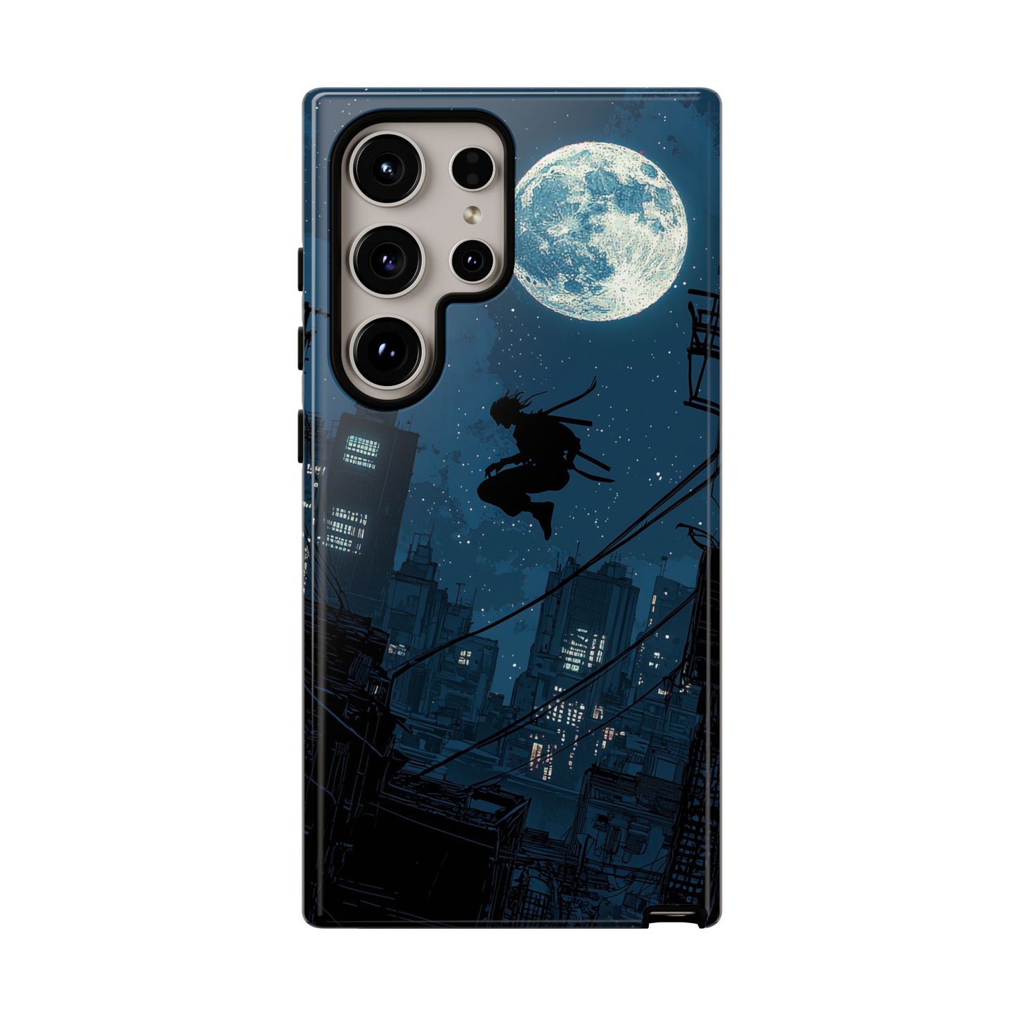 Moonlit Shadows: The Silent Ninja Phone Case for iPhone, Samsung & Pixel
