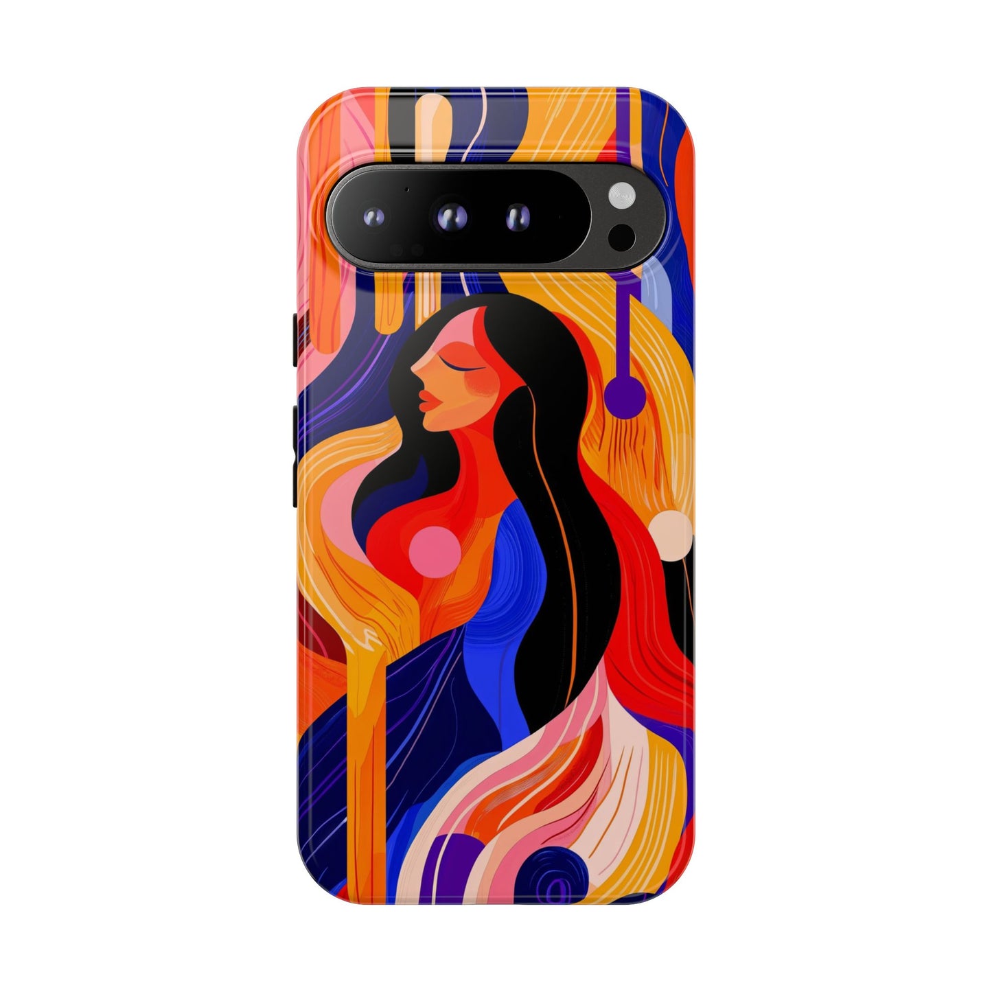 Muse in Motion – Abstract Goddess Phone Case for iPhone, Samsung & Pixel