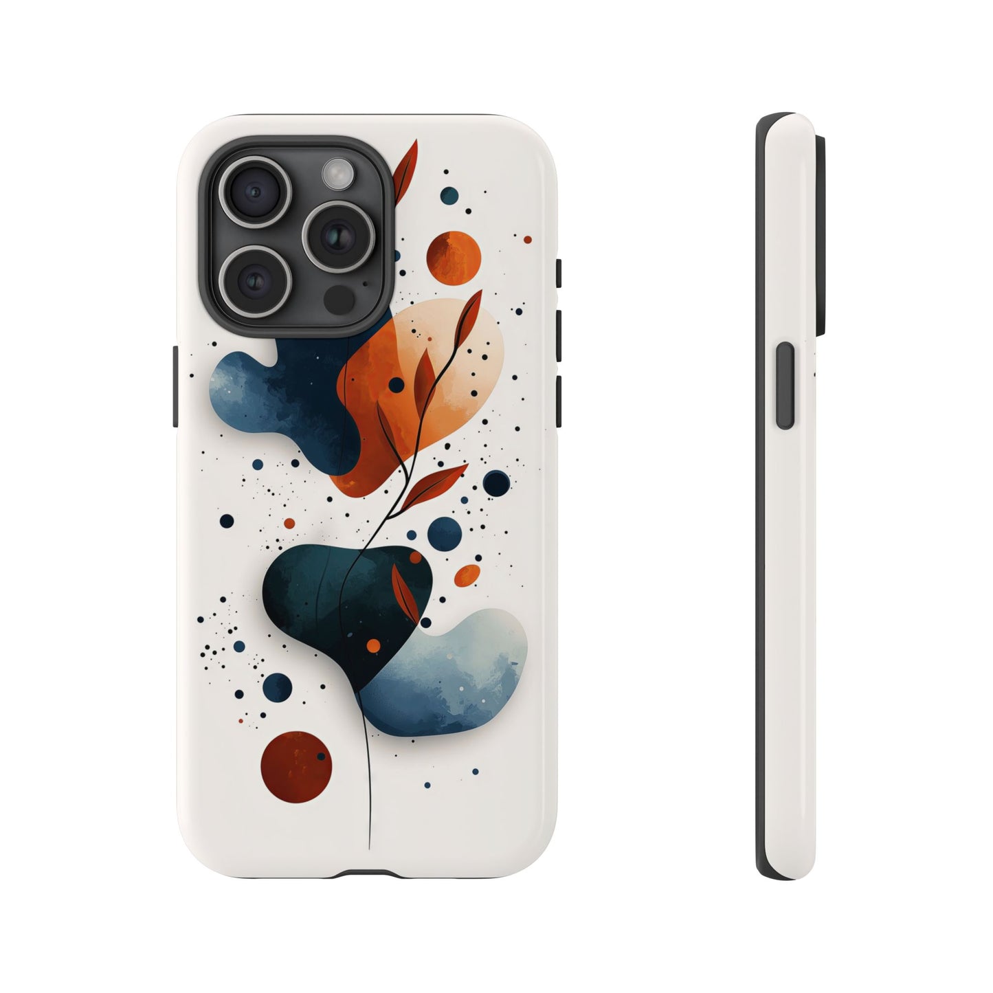 Celestial Bloom – Minimal Abstract Phone Case for iPhone, Samsung & Pixel