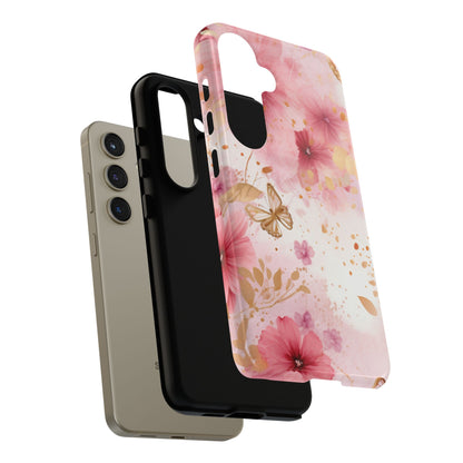 Blush Elegance Floral Mobile Case