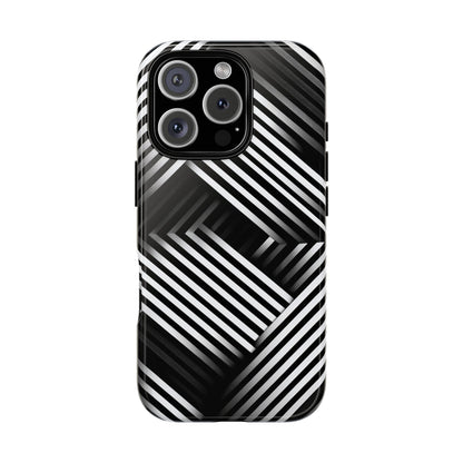 Monochrome Matrix Phone Case for iPhone, Pixel & Samsung