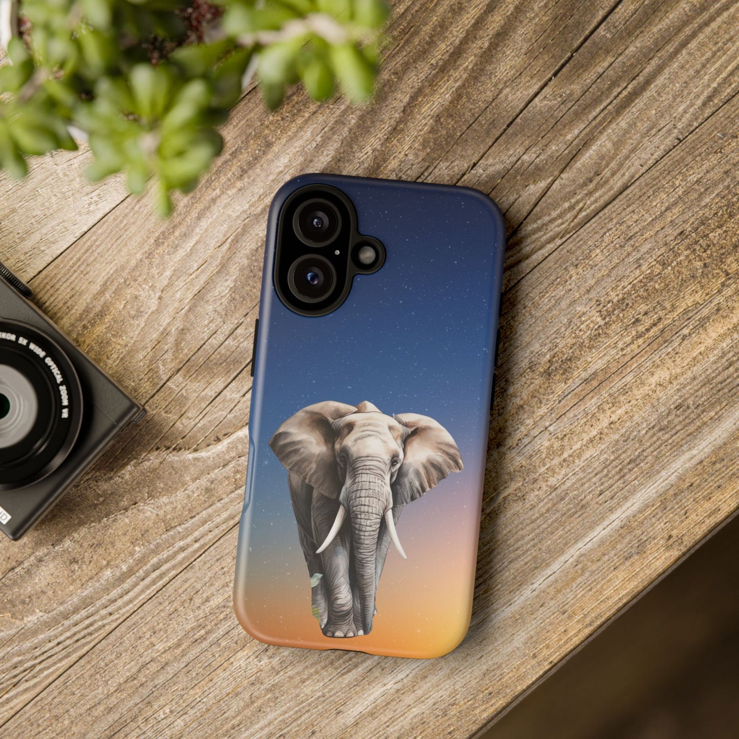 Celestial Elephant Mobile Cover – Dreamy Night Sky Aesthetic