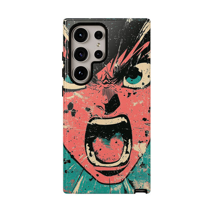 Rage Unleashed | Retro Scream Manga Phone Case for iPhone, Samsung & Pixel
